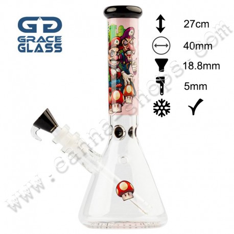 Grace Glass Mushroom Mario Hero 27cm – Limited Edition