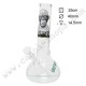 Bang en verre Green Line Monkey - Bang 25cm
