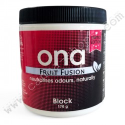 ONA Block Fruit Fusion 170 g – Neutraliseur d’odeurs parfum fruité