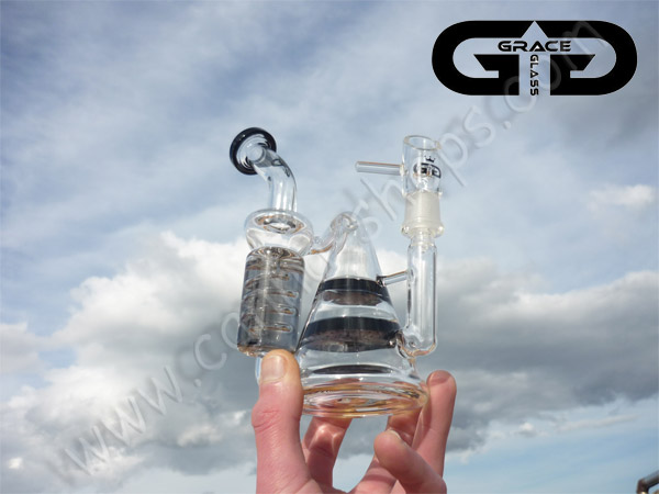 Bubbler recycler Grace Glass Honeycomb + Tornado perc