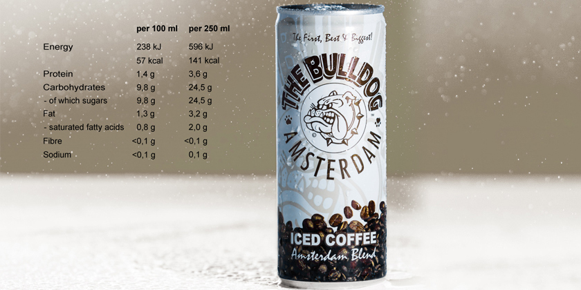 The Bulldog Iced coffee drink boisson au café