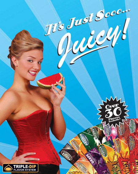 Feuilles a rouler aromatisées Juicy Jays